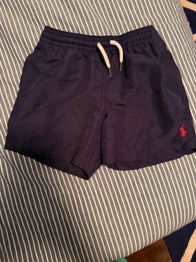Polo by Ralph Lauren Navy Athletic Shorts with Red Pony